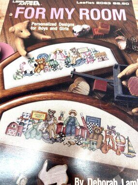 For My Room Cross-Stitch Pattern Booklet By Deborah Lambein Personalized
